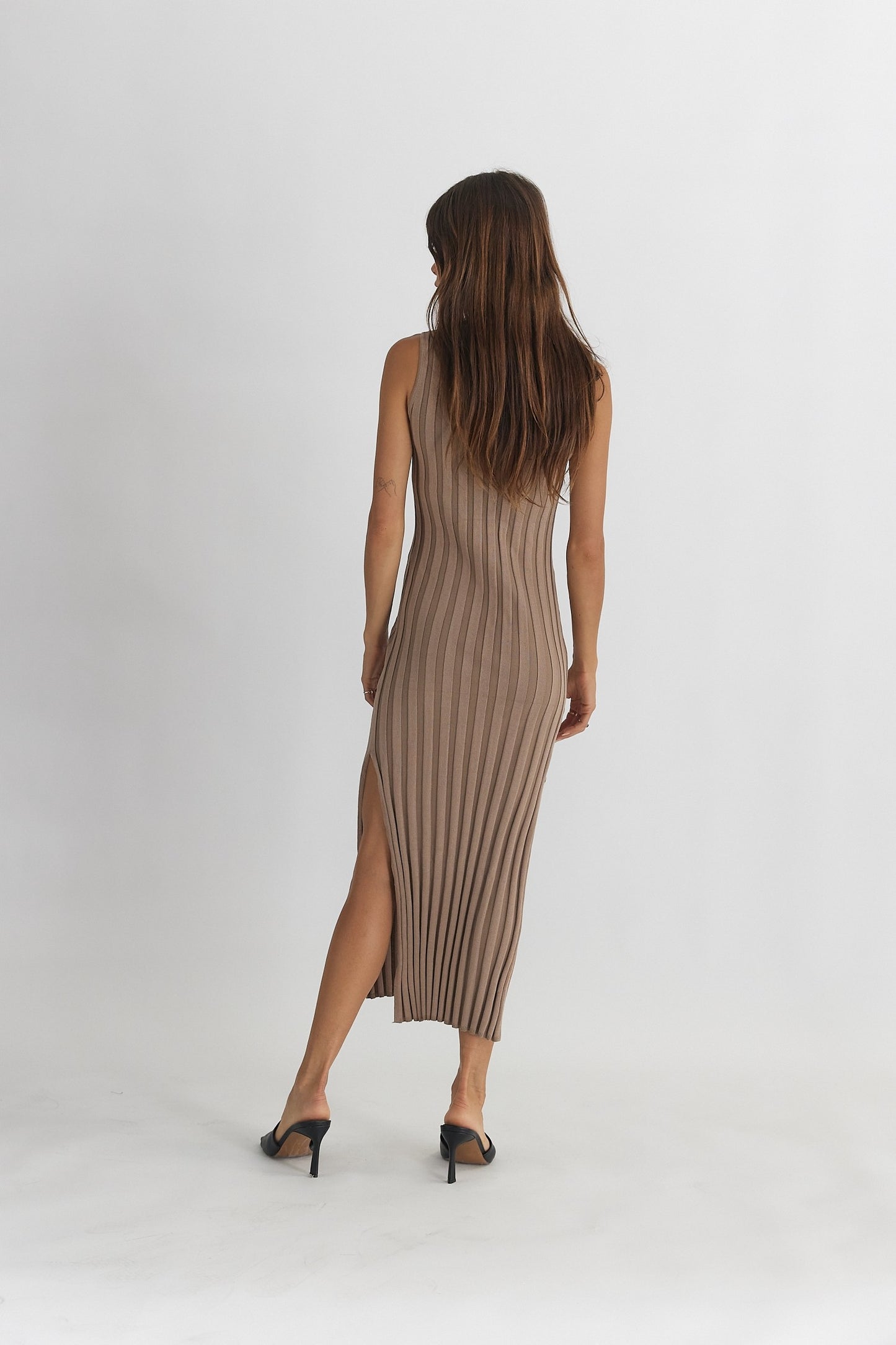 Taupe Midi Dress