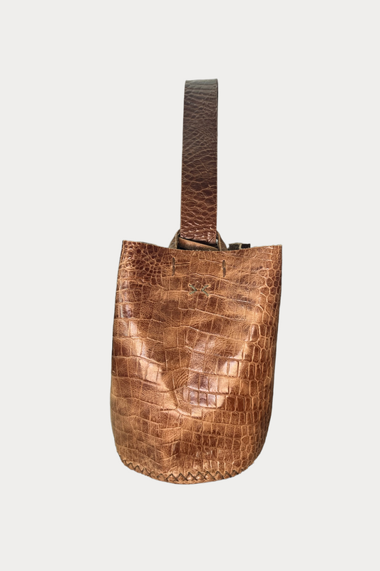 Volta Wristlet Bucket Bag - Caiman