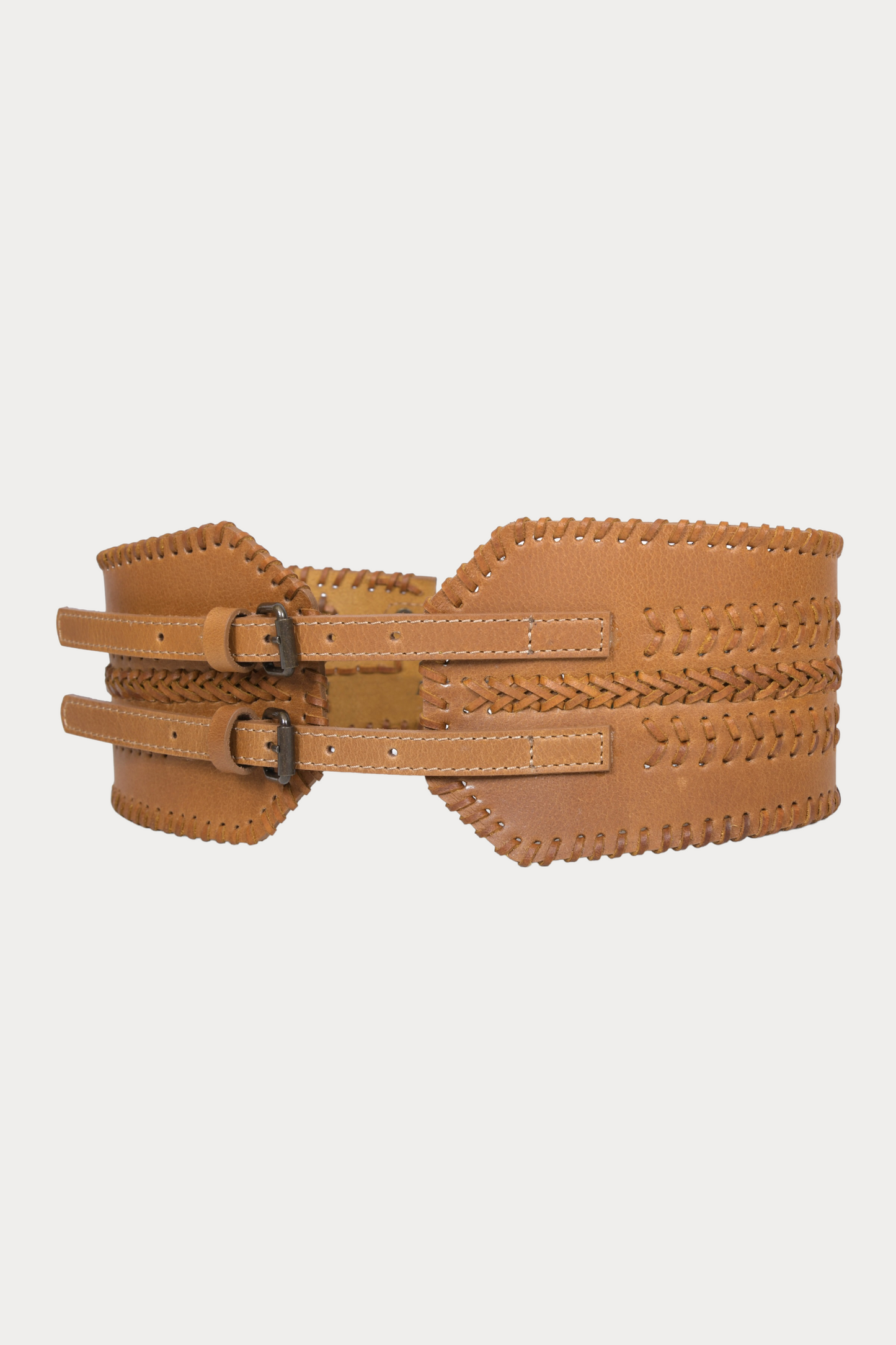 Leather Crochet Waist Belt