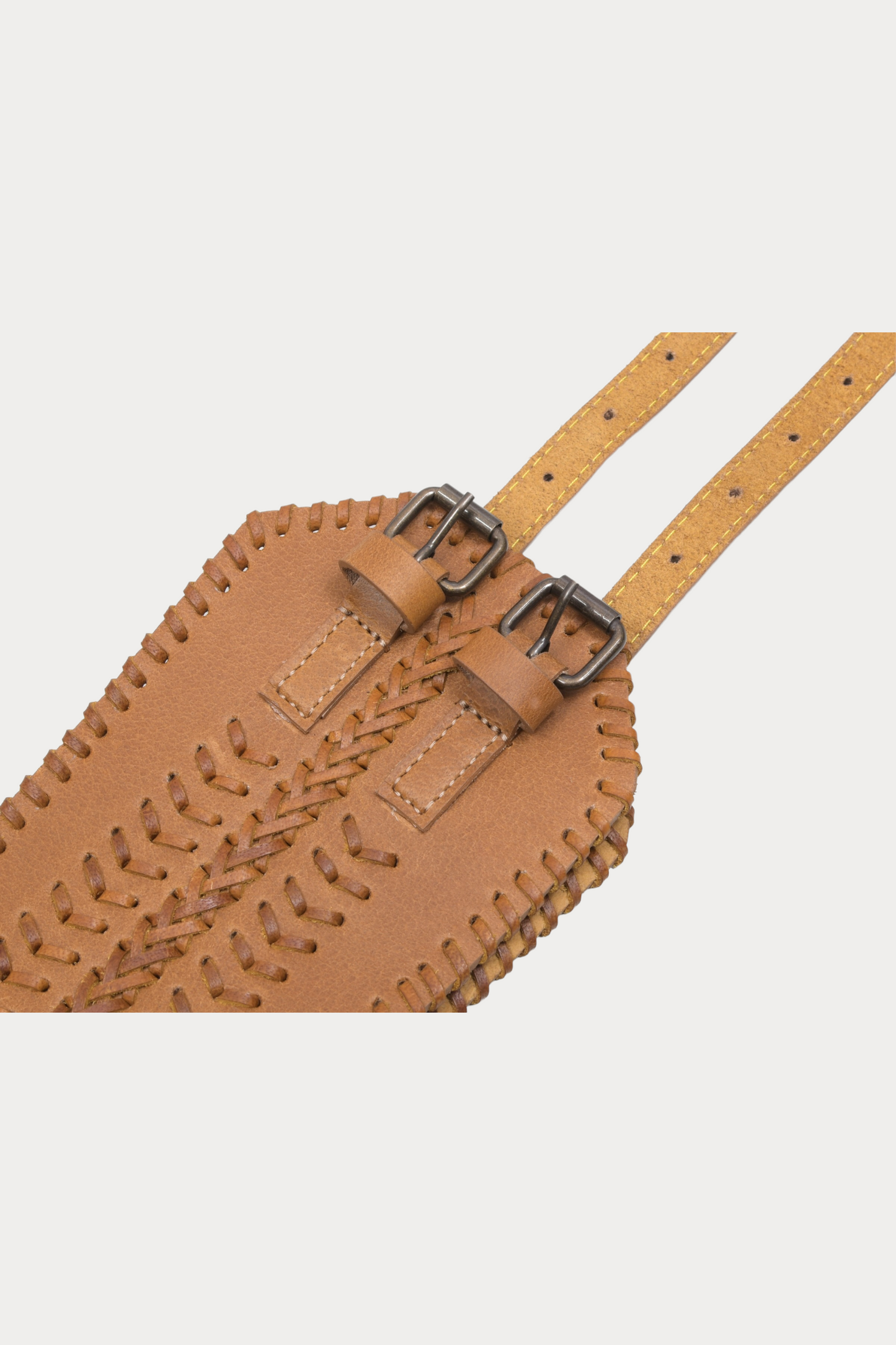 Leather Crochet Waist Belt