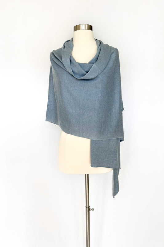 Dusty Blue Cashmere Wrap