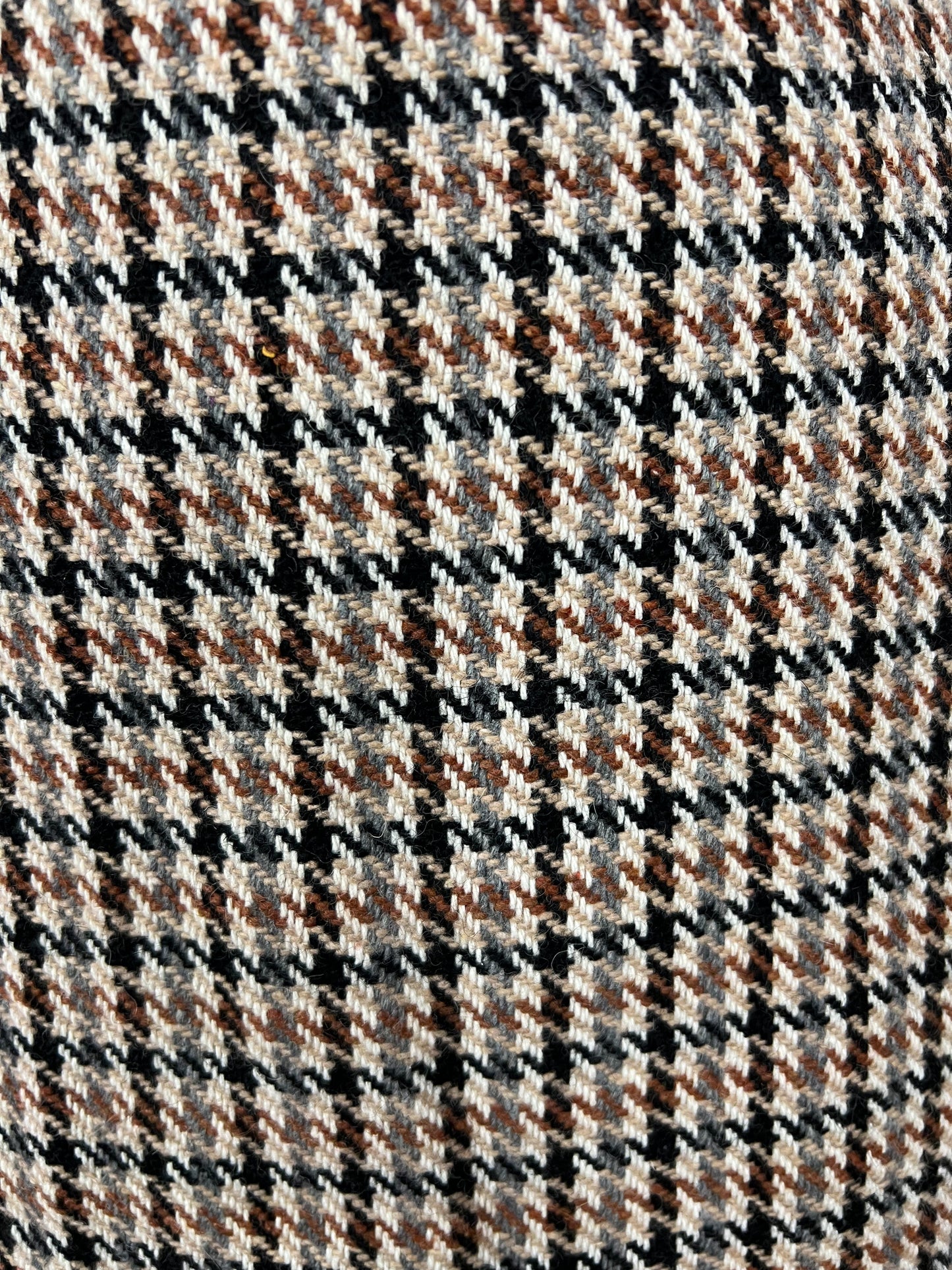 Houndstooth Plaid Skirt