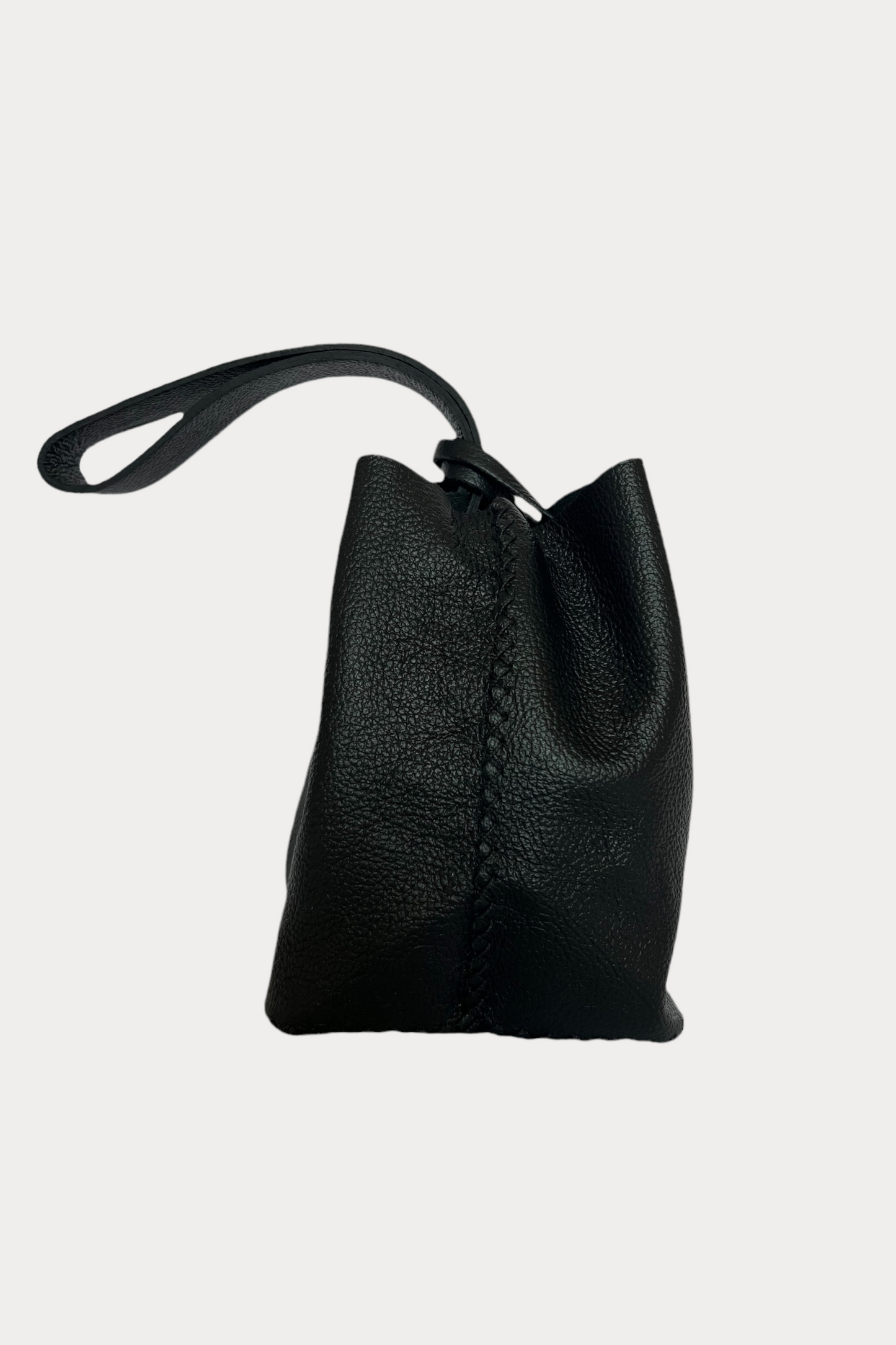 Volta Wristlet Bucket Bag - Black